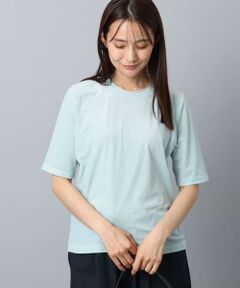 MK MICHEL KLEIN / エムケーミッシェルクラン カットソー | シアーベロアTシャツ/洗える