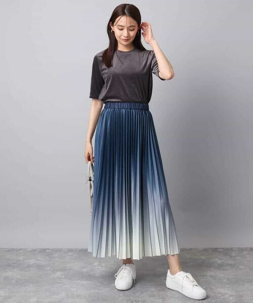 MK MICHEL KLEIN / エムケーミッシェルクラン カットソー | シアーベロアTシャツ/洗える | 詳細23