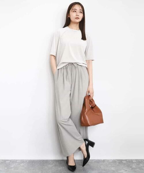 MK MICHEL KLEIN / エムケーミッシェルクラン カットソー | シアーベロアTシャツ/洗える | 詳細26