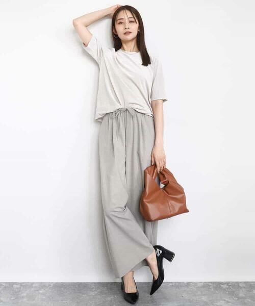 MK MICHEL KLEIN / エムケーミッシェルクラン カットソー | シアーベロアTシャツ/洗える | 詳細27