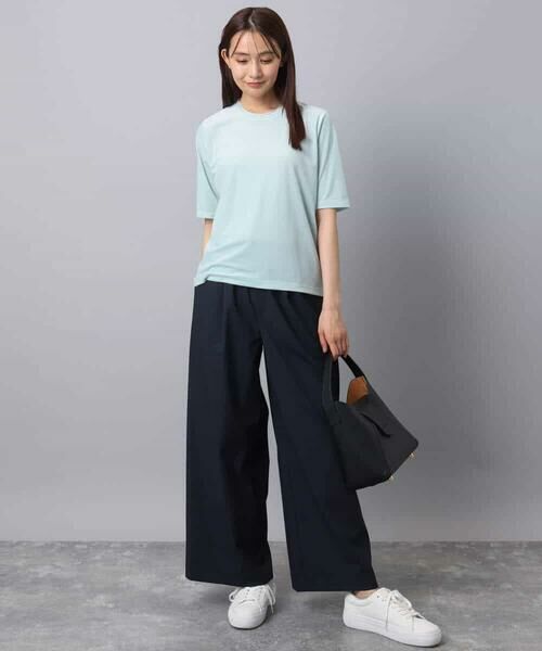 MK MICHEL KLEIN / エムケーミッシェルクラン カットソー | シアーベロアTシャツ/洗える | 詳細8