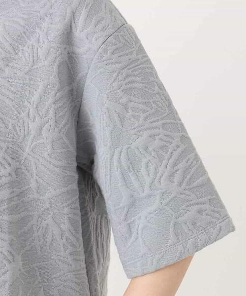 MK MICHEL KLEIN / エムケーミッシェルクラン カットソー | フクレジャガード五分袖プルオーバー/洗える | 詳細13