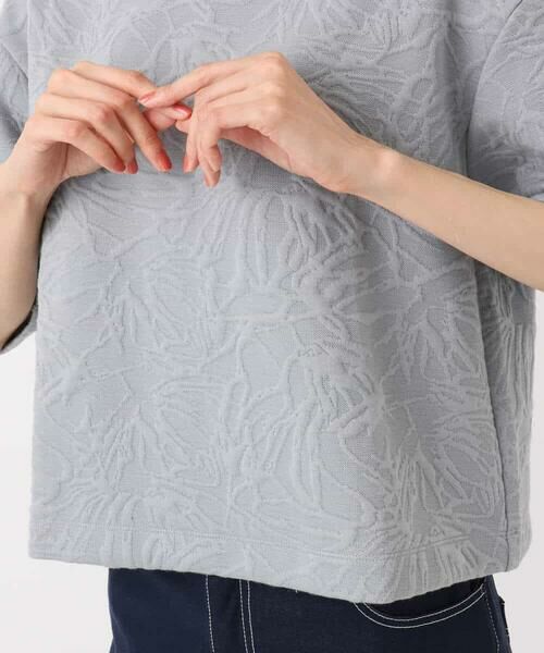 MK MICHEL KLEIN / エムケーミッシェルクラン カットソー | フクレジャガード五分袖プルオーバー/洗える | 詳細14