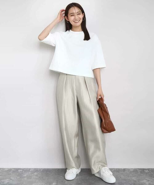 MK MICHEL KLEIN / エムケーミッシェルクラン カットソー | フクレジャガード五分袖プルオーバー/洗える | 詳細2