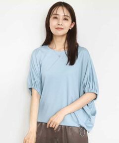 MK MICHEL KLEIN / エムケーミッシェルクラン カットソー | ドロストデザインドルマンスリーブカットソー/UVカット/接触冷感/洗える