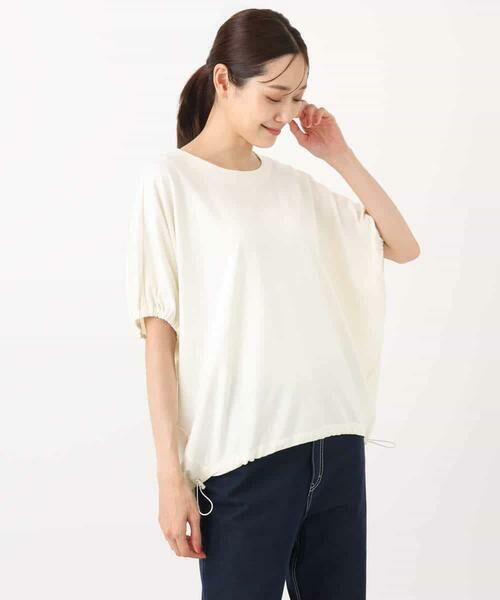 MK MICHEL KLEIN / エムケーミッシェルクラン カットソー | ドロストデザインドルマンスリーブカットソー/UVカット/接触冷感/洗える | 詳細11