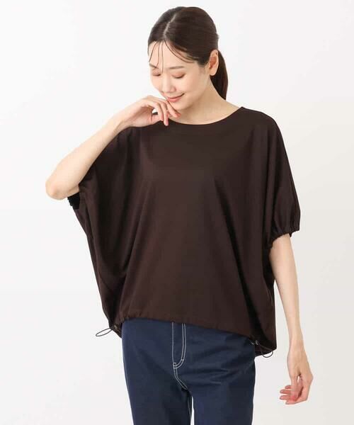 MK MICHEL KLEIN / エムケーミッシェルクラン カットソー | ドロストデザインドルマンスリーブカットソー/UVカット/接触冷感/洗える | 詳細12