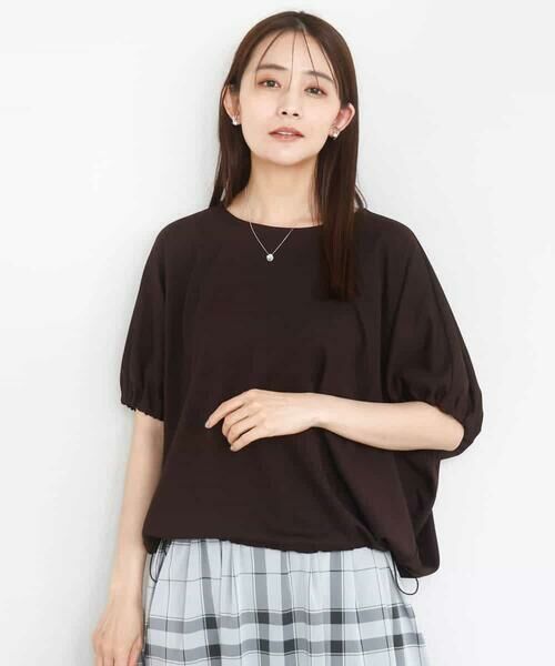 MK MICHEL KLEIN / エムケーミッシェルクラン カットソー | ドロストデザインドルマンスリーブカットソー/UVカット/接触冷感/洗える | 詳細13