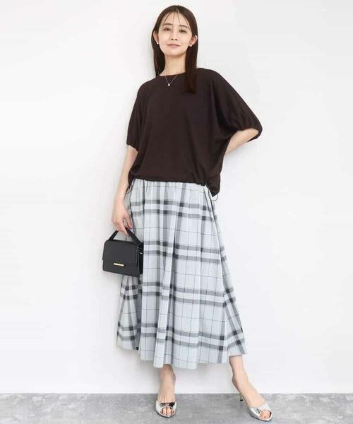 MK MICHEL KLEIN / エムケーミッシェルクラン カットソー | ドロストデザインドルマンスリーブカットソー/UVカット/接触冷感/洗える | 詳細14