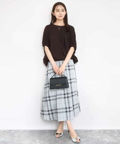 MK MICHEL KLEIN / エムケーミッシェルクラン カットソー | ドロストデザインドルマンスリーブカットソー/UVカット/接触冷感/洗える | 詳細15