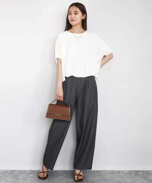 MK MICHEL KLEIN / エムケーミッシェルクラン カットソー | ドロストデザインドルマンスリーブカットソー/UVカット/接触冷感/洗える | 詳細18