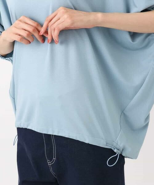 MK MICHEL KLEIN / エムケーミッシェルクラン カットソー | ドロストデザインドルマンスリーブカットソー/UVカット/接触冷感/洗える | 詳細8