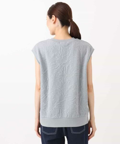 MK MICHEL KLEIN / エムケーミッシェルクラン カットソー | フクレジャガードノースリーブトップス/洗える | 詳細14