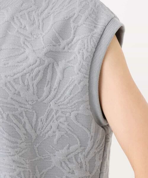 MK MICHEL KLEIN / エムケーミッシェルクラン カットソー | フクレジャガードノースリーブトップス/洗える | 詳細16