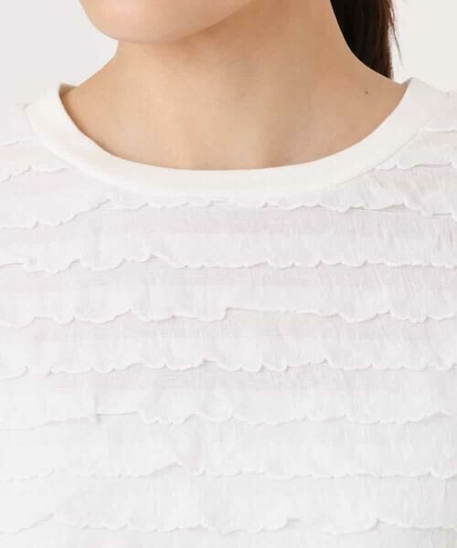 MK MICHEL KLEIN / エムケーミッシェルクラン カットソー | ミニフリルディティールカットソー/洗える | 詳細18
