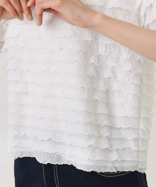 MK MICHEL KLEIN / エムケーミッシェルクラン カットソー | ミニフリルディティールカットソー/洗える | 詳細20
