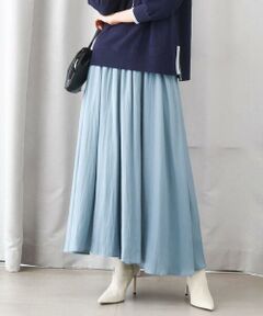 MK MICHEL KLEIN / エムケーミッシェルクラン その他パンツ | 起毛サテンガウチョパンツ/洗える