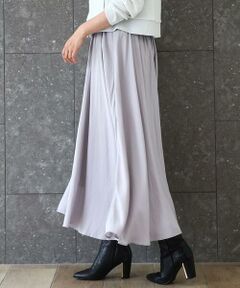 MK MICHEL KLEIN / エムケーミッシェルクラン その他パンツ | 起毛サテンガウチョパンツ/洗える