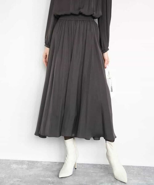 MK MICHEL KLEIN / エムケーミッシェルクラン その他パンツ | 起毛サテンガウチョパンツ/洗える | 詳細13