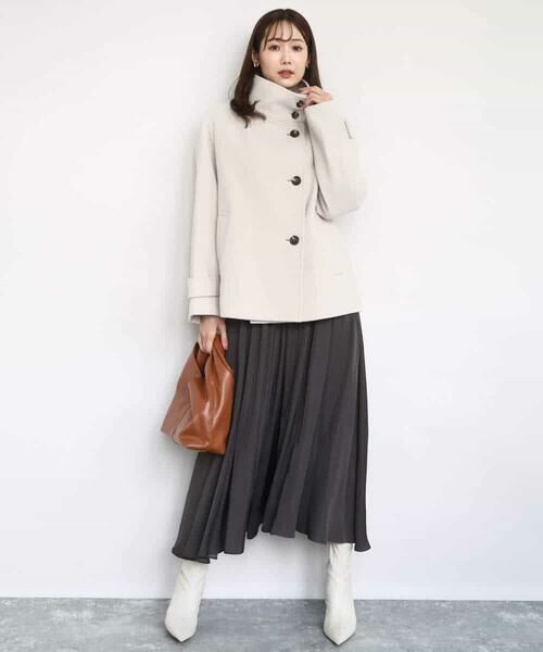 MK MICHEL KLEIN / エムケーミッシェルクラン その他パンツ | 起毛サテンガウチョパンツ/洗える | 詳細21