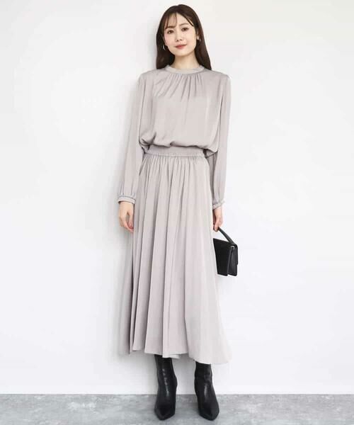 MK MICHEL KLEIN / エムケーミッシェルクラン その他パンツ | 起毛サテンガウチョパンツ/洗える | 詳細24