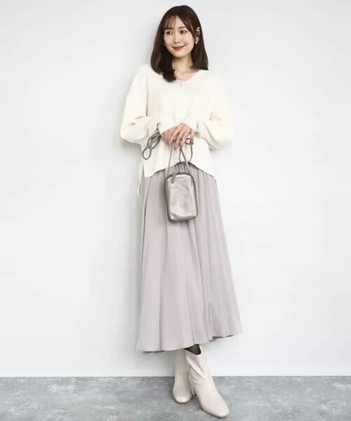 MK MICHEL KLEIN / エムケーミッシェルクラン その他パンツ | 起毛サテンガウチョパンツ/洗える | 詳細28