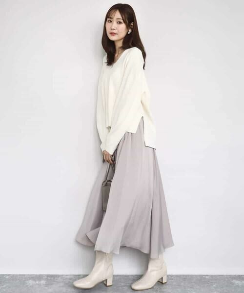 MK MICHEL KLEIN / エムケーミッシェルクラン その他パンツ | 起毛サテンガウチョパンツ/洗える | 詳細29