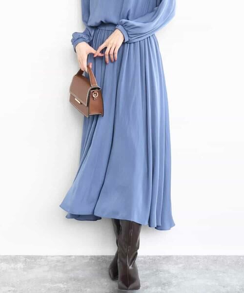 MK MICHEL KLEIN / エムケーミッシェルクラン その他パンツ | 起毛サテンガウチョパンツ/洗える | 詳細6