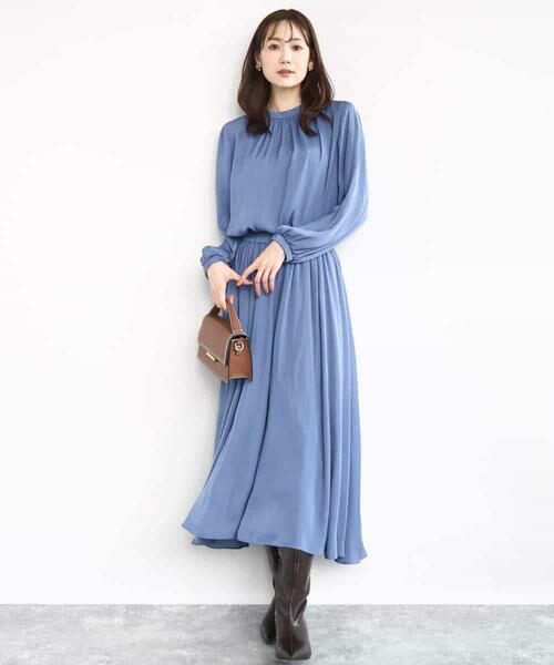 MK MICHEL KLEIN / エムケーミッシェルクラン その他パンツ | 起毛サテンガウチョパンツ/洗える | 詳細9