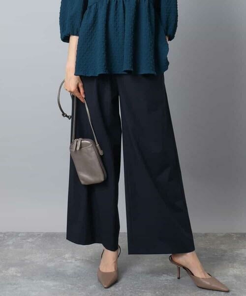 MK MICHEL KLEIN / エムケーミッシェルクラン その他パンツ | ストレートワイドパンツ(ストライプ・無地)/洗える | 詳細18