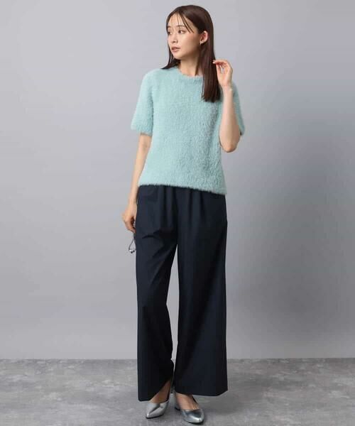 MK MICHEL KLEIN / エムケーミッシェルクラン その他パンツ | ストレートワイドパンツ(ストライプ・無地)/洗える | 詳細25