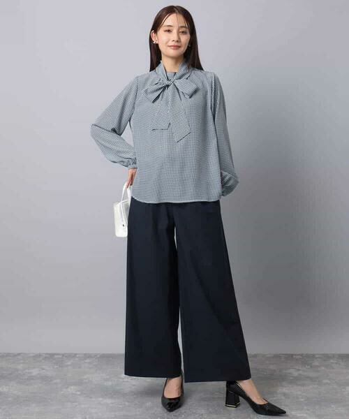 MK MICHEL KLEIN / エムケーミッシェルクラン その他パンツ | ストレートワイドパンツ(ストライプ・無地)/洗える | 詳細26