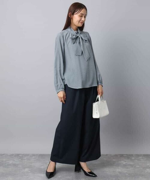 MK MICHEL KLEIN / エムケーミッシェルクラン その他パンツ | ストレートワイドパンツ(ストライプ・無地)/洗える | 詳細28