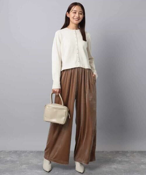 MK MICHEL KLEIN / エムケーミッシェルクラン カーディガン・ボレロ | ドット釦コンパクトニットカーディガン/洗える | 詳細15