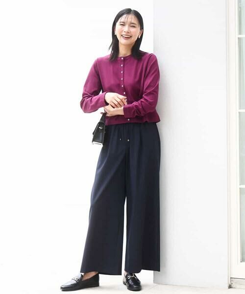 MK MICHEL KLEIN / エムケーミッシェルクラン カーディガン・ボレロ | ドット釦コンパクトニットカーディガン/洗える | 詳細19