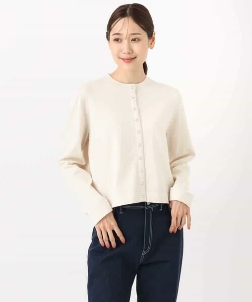 MK MICHEL KLEIN / エムケーミッシェルクラン カーディガン・ボレロ | ドット釦コンパクトニットカーディガン/洗える | 詳細21