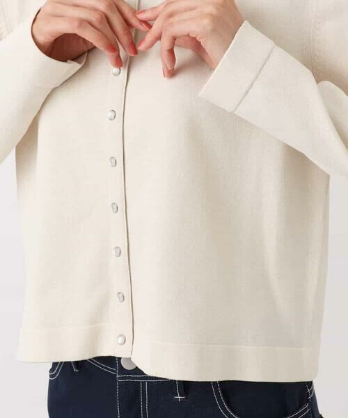 MK MICHEL KLEIN / エムケーミッシェルクラン カーディガン・ボレロ | ドット釦コンパクトニットカーディガン/洗える | 詳細26