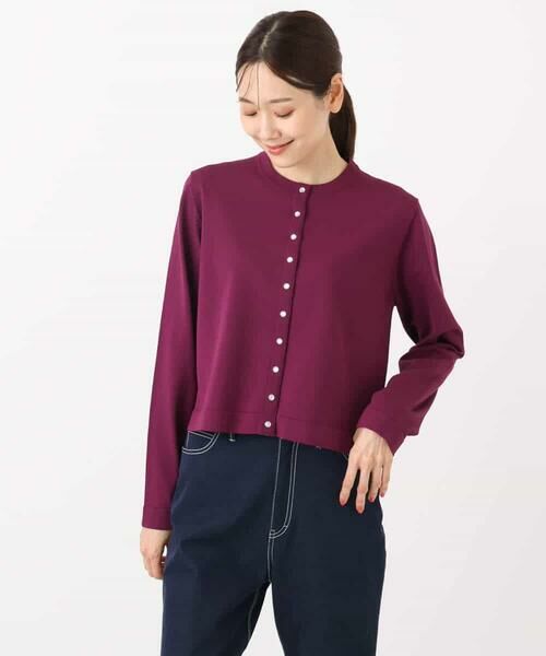 MK MICHEL KLEIN / エムケーミッシェルクラン カーディガン・ボレロ | ドット釦コンパクトニットカーディガン/洗える | 詳細28