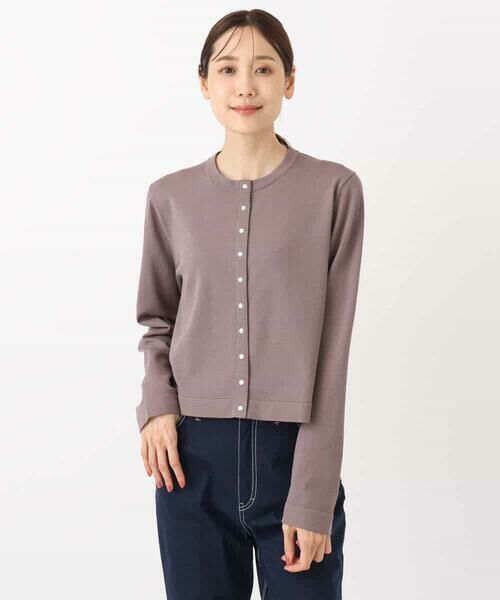 MK MICHEL KLEIN / エムケーミッシェルクラン カーディガン・ボレロ | ドット釦コンパクトニットカーディガン/洗える | 詳細29