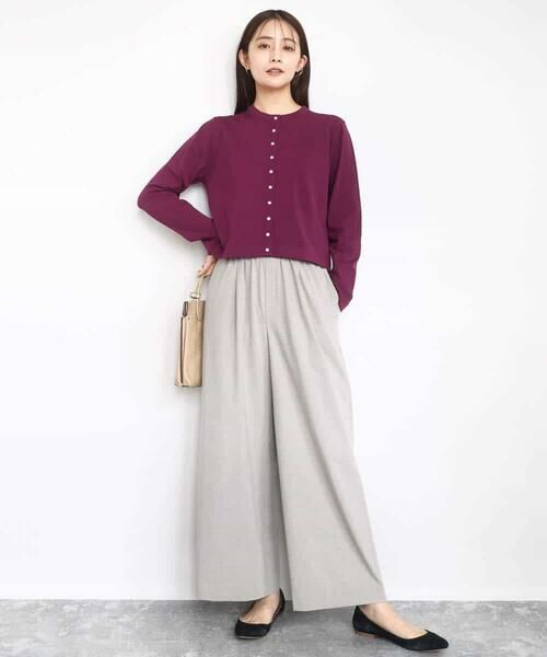 MK MICHEL KLEIN / エムケーミッシェルクラン カーディガン・ボレロ | ドット釦コンパクトニットカーディガン/洗える | 詳細6