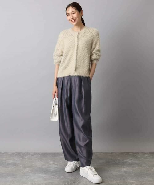 MK MICHEL KLEIN / エムケーミッシェルクラン カーディガン・ボレロ | フェザーヤーンニットカーディガン/洗える | 詳細11