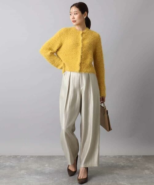 MK MICHEL KLEIN / エムケーミッシェルクラン カーディガン・ボレロ | フェザーヤーンニットカーディガン/洗える | 詳細4