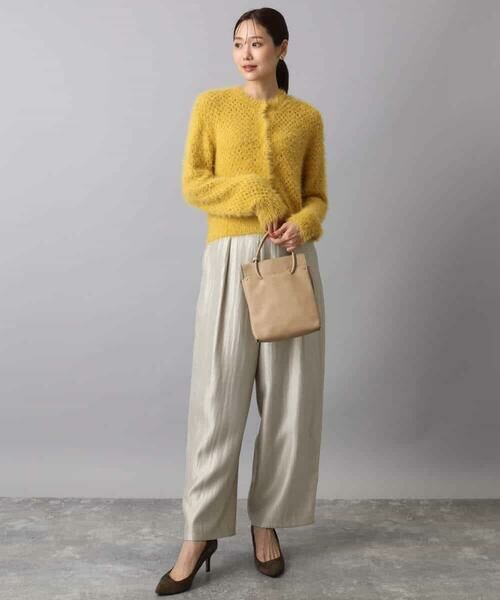 MK MICHEL KLEIN / エムケーミッシェルクラン カーディガン・ボレロ | フェザーヤーンニットカーディガン/洗える | 詳細5