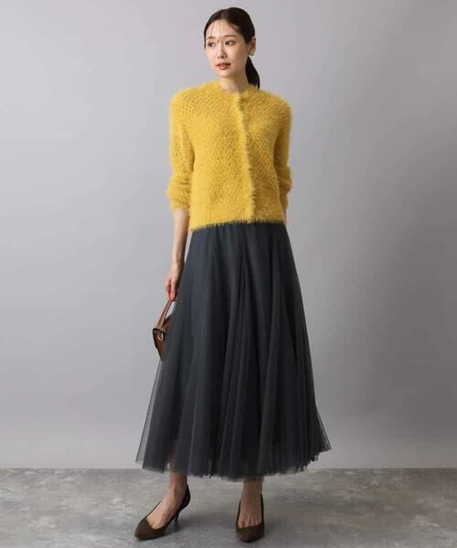 MK MICHEL KLEIN / エムケーミッシェルクラン カーディガン・ボレロ | フェザーヤーンニットカーディガン/洗える | 詳細6