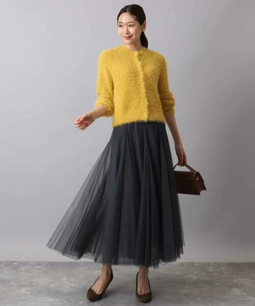 MK MICHEL KLEIN / エムケーミッシェルクラン カーディガン・ボレロ | フェザーヤーンニットカーディガン/洗える | 詳細8