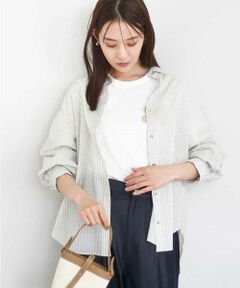 MK MICHEL KLEIN / エムケーミッシェルクラン シャツ・ブラウス | サッカーシャツブラウス/洗える