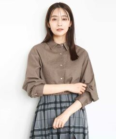 MK MICHEL KLEIN / エムケーミッシェルクラン シャツ・ブラウス | サッカーシャツブラウス/洗える