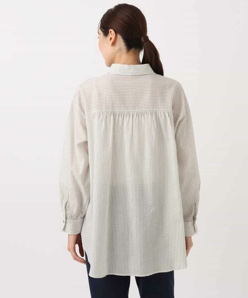 MK MICHEL KLEIN / エムケーミッシェルクラン シャツ・ブラウス | サッカーシャツブラウス/洗える | 詳細11