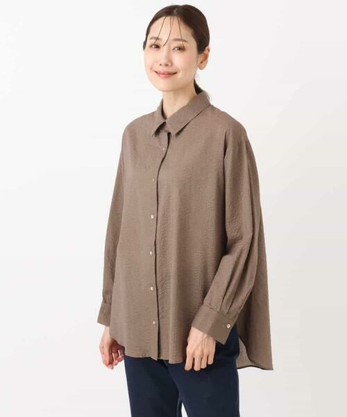 MK MICHEL KLEIN / エムケーミッシェルクラン シャツ・ブラウス | サッカーシャツブラウス/洗える | 詳細17