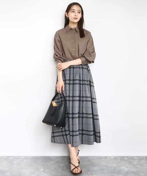 MK MICHEL KLEIN / エムケーミッシェルクラン シャツ・ブラウス | サッカーシャツブラウス/洗える | 詳細3